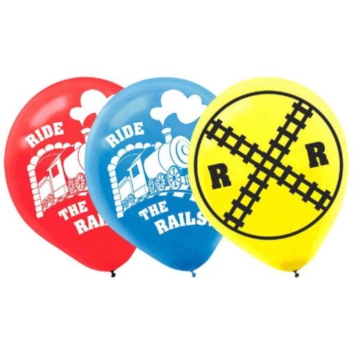 12&Quot; Ltx Thomas All Aboard Balloons 6Ct