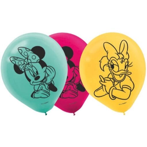 12&Quot; Ltx Minnie Mouse Balloons 6Ct