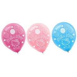 12" Hello Kitty Latex Balloons 6CT