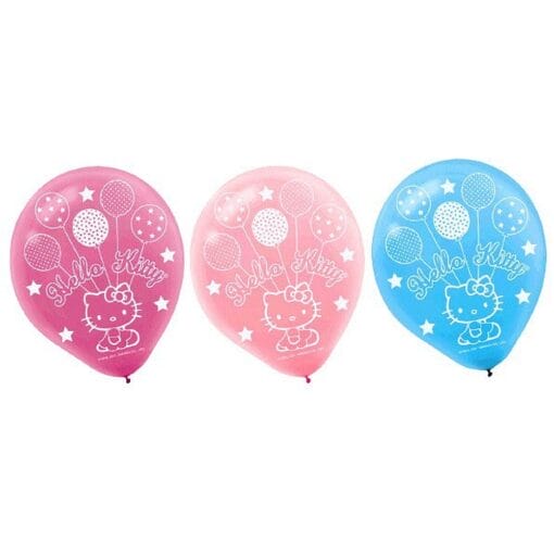 12&Quot; Hello Kitty Latex Balloons 6Ct