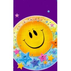 Smiley Stars Tablecover Plastc