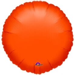 18" RND Orange Foil Balloon