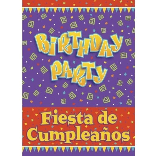 Birthday Cumpleanos Invites 8Ct