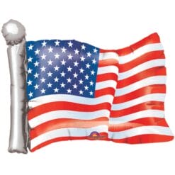 27" SHP American Flag Foil Balloon
