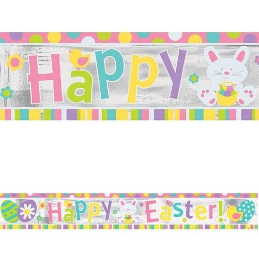 Happy Easter Foil Banner 9Ft.