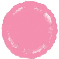18" RND Pink Metallic Foil Balloon