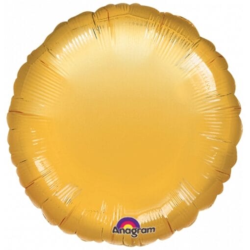 18&Quot; Rnd Gold Metallic Foil Balloon