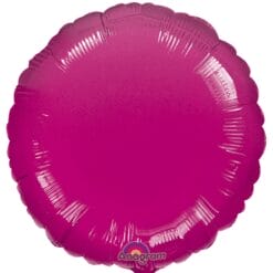 18" RND Fuchsia Foil Balloon