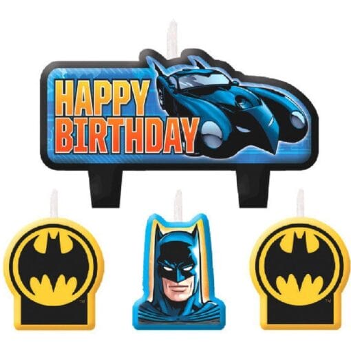 Batman Birthday Candle Set 4Pcs