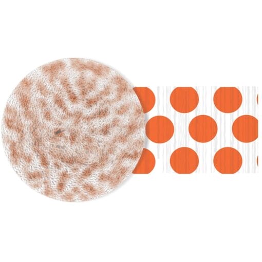 Orange Dots Crepe Streamer 81Ft