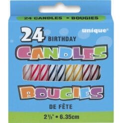 24 B'Day Candles - Multi