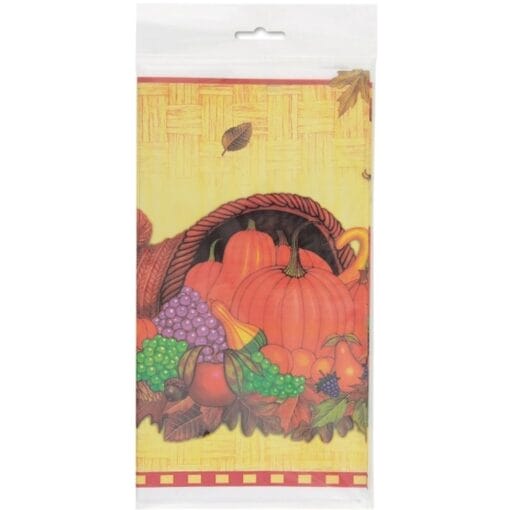 Country Harvest Tablecover Plstic 54X108