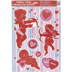 Simply Hearts Cupid Window Clings