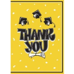 Yellow Grad Thank You Notes 10CT