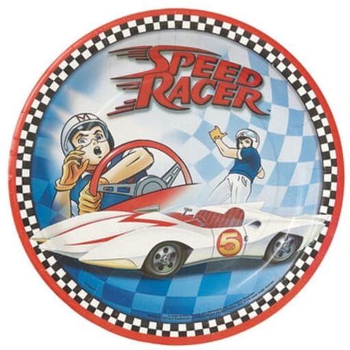 Speed Racer Plates Paper Rnd 7&Quot; 8Ct