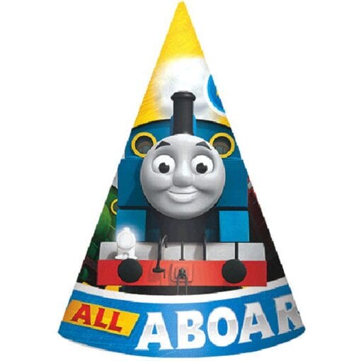 Thomas All Aboard Party Hats 6&Quot; 8Ct