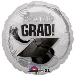 18" RND Silver Congrats Grad Foil BLN