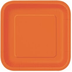 Orange Plate SQR 7" 16CT