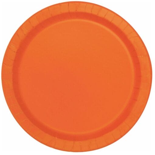 Orange Plate Rnd 7&Quot; 20Ct