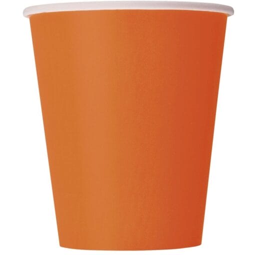 Orange Cups Hotcold 9Oz 14Ct