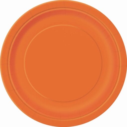 Orange Plate Rnd 9&Quot; 16Ct
