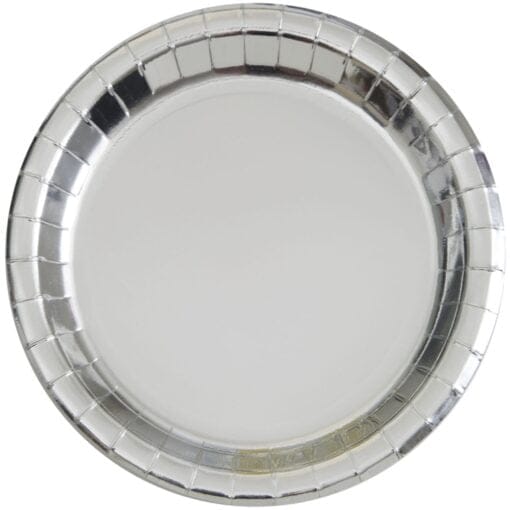 Silver Foil Plates 7&Quot; 8Ct