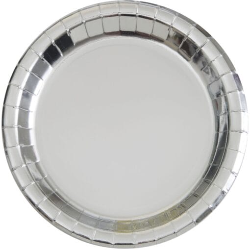 Silver Foil Plates 9&Quot; 8Ct