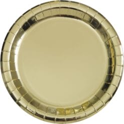 Gold Foil Plates 9" 8CT