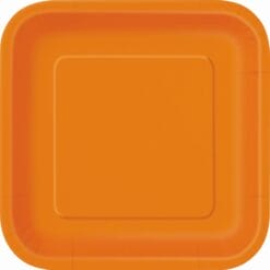 Orange Plate SQR 9" 14CT