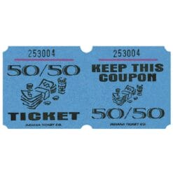 50/50 Ticket Roll Blue 1000CT