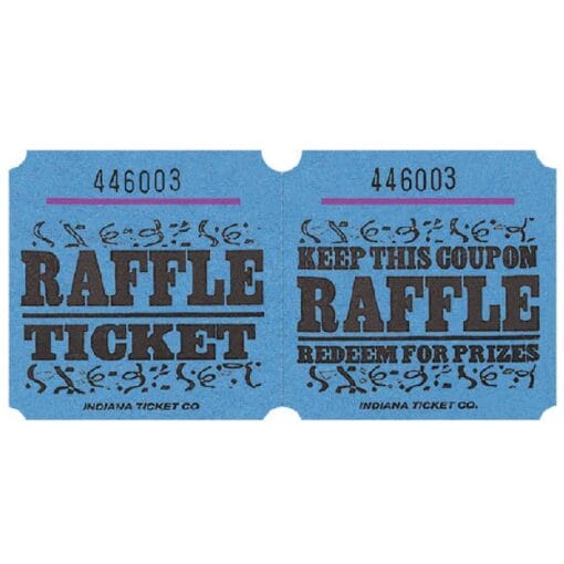 Raffle Ticket Blue 1000Ct