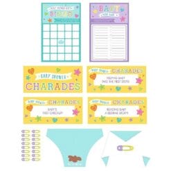 Baby Shower Game Kit For 16 Guests