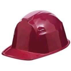 Burgundy Construction Hat Light Plastic