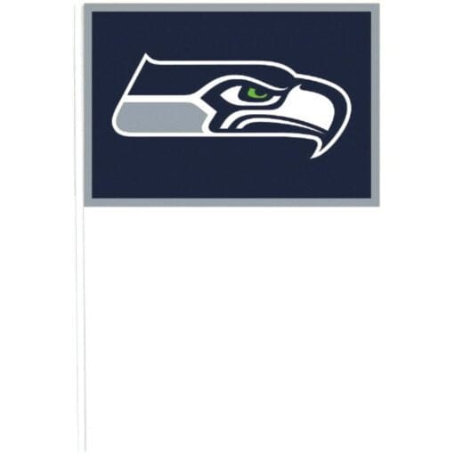 Seattle Seahawks Plstc Flags 4&Quot;X6&Quot; 12Ct