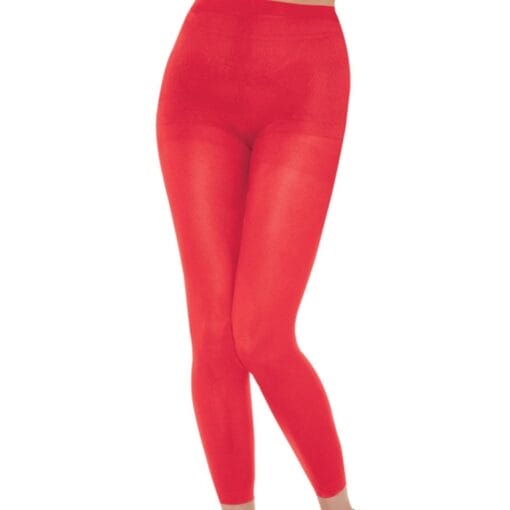 Tights Footless Red