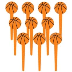 Basketball Party Picks 3" 36CT