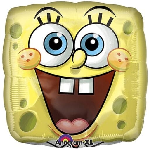 18&Quot; Sqr Spongebob Sqrpnts Face Foil Bln