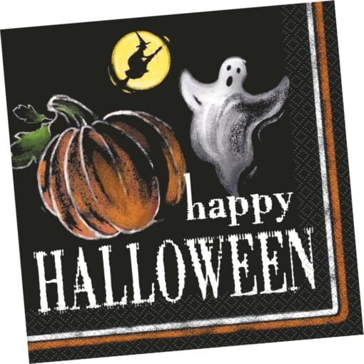 Ghostly Halloween Napkins Lunch 20Ct