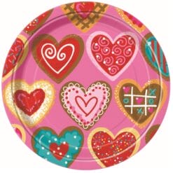 Sweet Valentine Plates 7" 8CT
