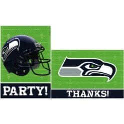 Seattle Seahawks Invite/Thnk You Set 8CT