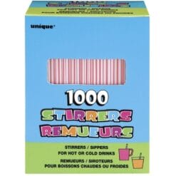 Stirrer Straws Hot/Cold 1000CT
