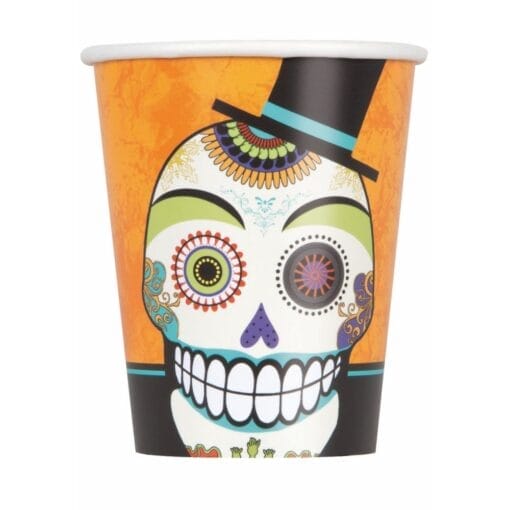 Day Of Dead Cup Hot/Cold 9Oz 8Ct