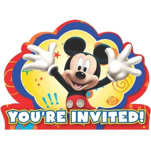 Mickey Mouse Invitations 8Ct