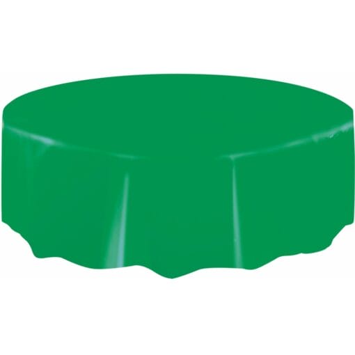 E Green Tablecover Rnd 84&Quot;