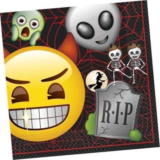 Emoji Halloween Napkins Lunch 16Ct