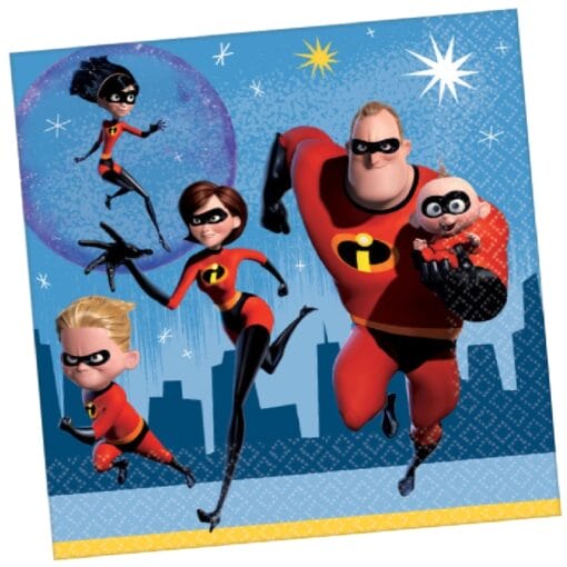 Incredibles 2 Napkins Lunch 16Ct