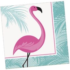 Pink Flamingo Napkins Beverage 16CT