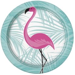 Pink Flamingo Plates 7" 8CT