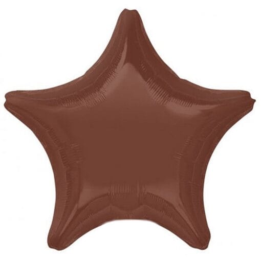 18&Quot; Str Chocolate Brown Foil Balloon