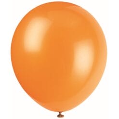 12" Pumpkin Orange Balloons 72CT